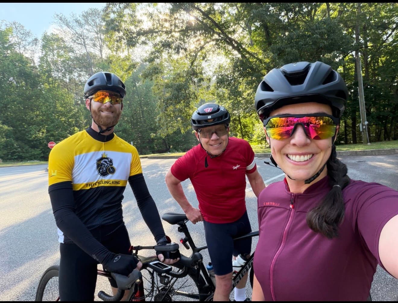 Drew with his wife and a friend