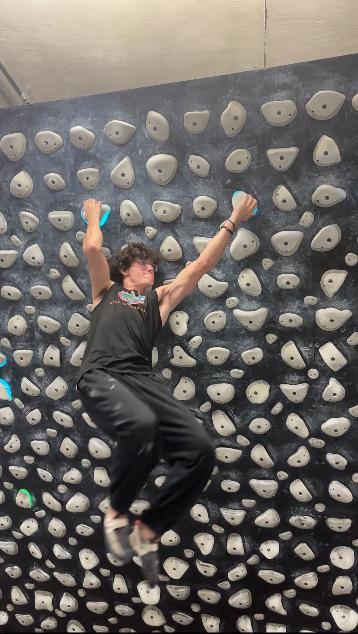 Spread across a white-grip pegboard